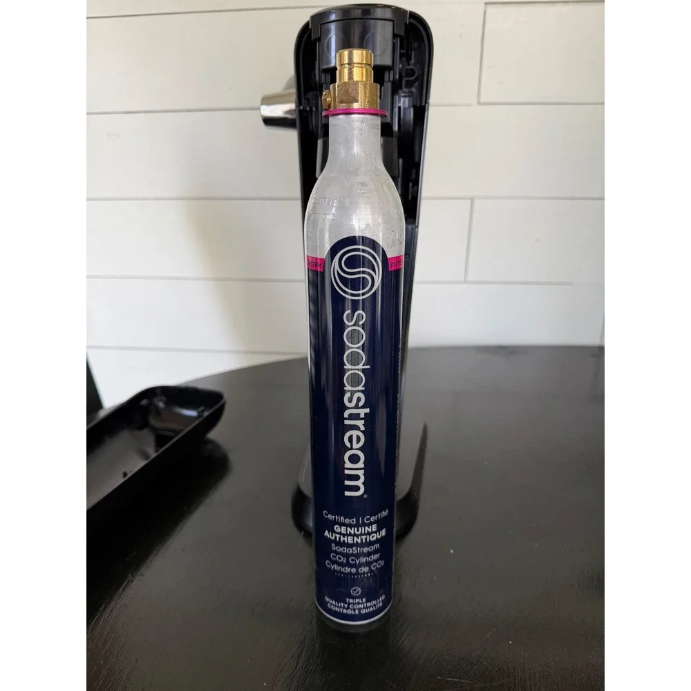 SodaStream Art Sparkling Water Maker Black Chrome Bundle with Pepsi & Bubly Mix
